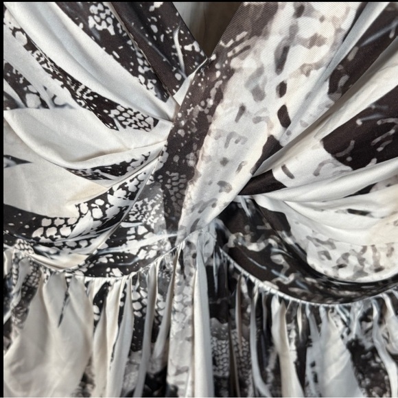 Style & Co. Black and White Midi Dress Women’s Medium - Picture 6 of 13